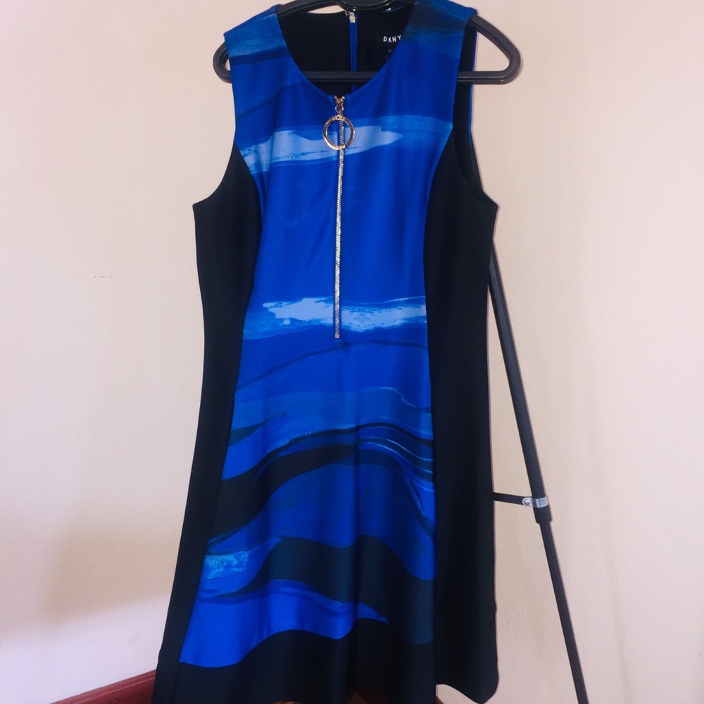NWT DKNY SHIFT DRESS 14 MSRP $129 Zips back/front!